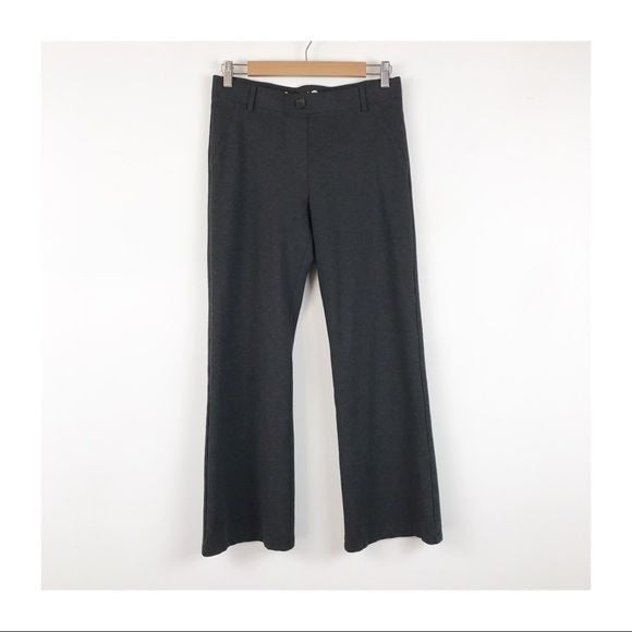 Betabrand Dress Pant Yoga Pants in Charcoal Size Medium Petite