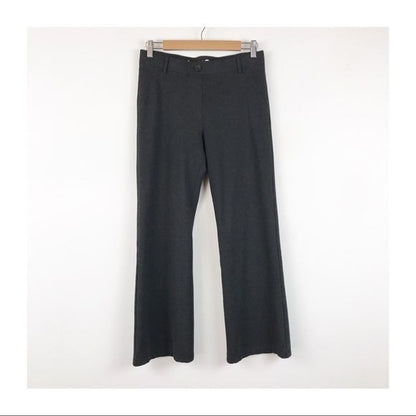 Betabrand Dress Pant Yoga Pants in Charcoal Size Medium Petite
