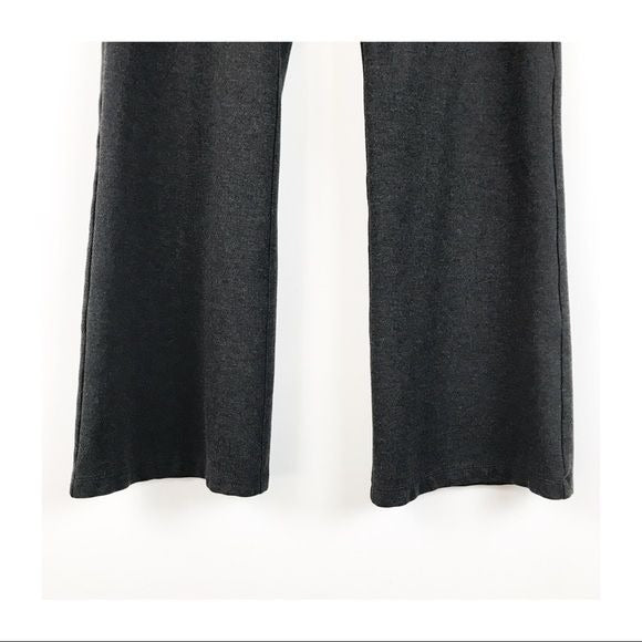 Betabrand Dress Pant Yoga Pants in Charcoal Size Medium Petite