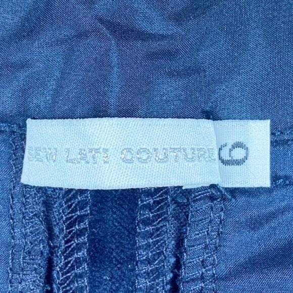 Sew Lati Couture Kids Navy Velvet Suit Size 6