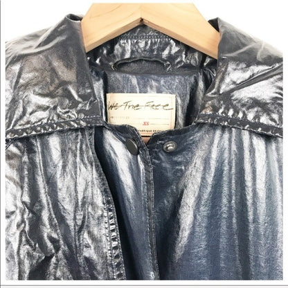 Free People Trinity High Shine Rain Coat Size XS