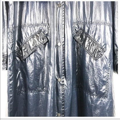 Free People Trinity High Shine Rain Coat Size XS