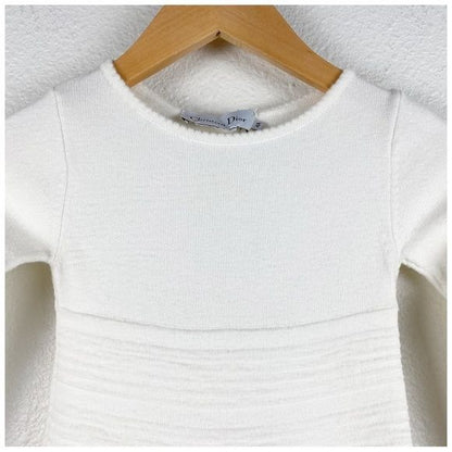 Christian Dior White Sweater Dress Size 4