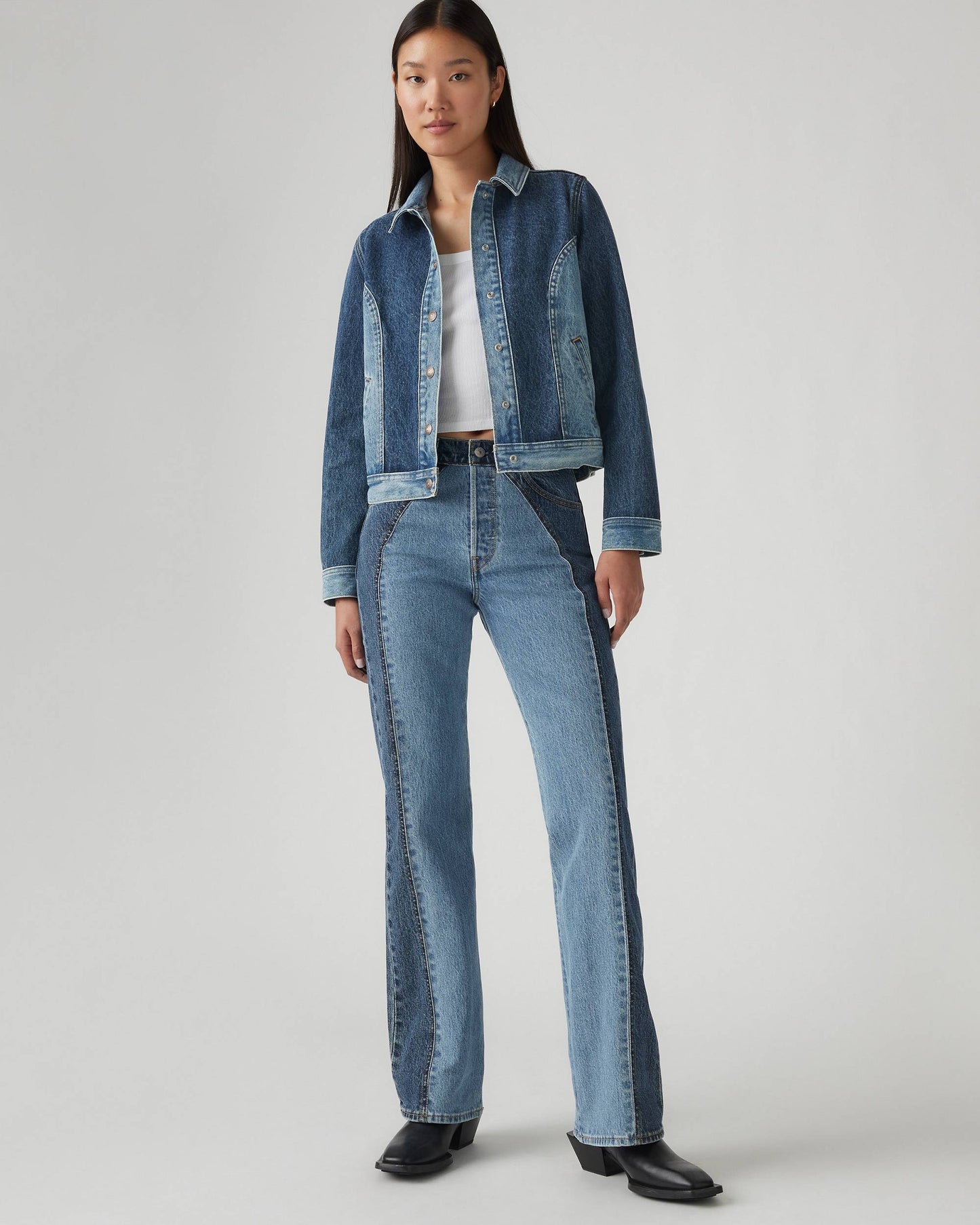 Levi's Wedgie Boot in Western Practically Pieced