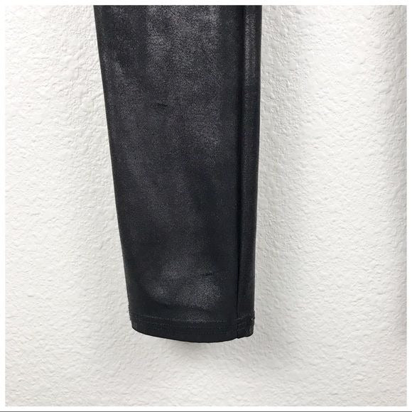 Spanx Faux Leather Black Leggings Size Small
