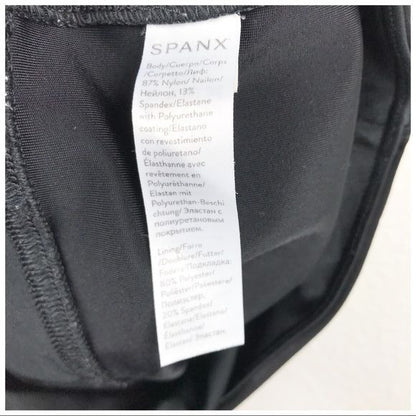 Spanx Faux Leather Black Leggings Size Small