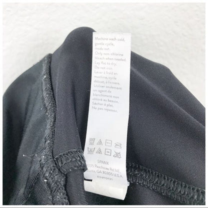 Spanx Faux Leather Black Leggings Size Small