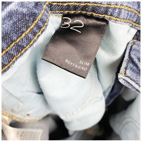 Anthropologie Pilcro Side Stripe Slim Boyfriend Jeans Size 32