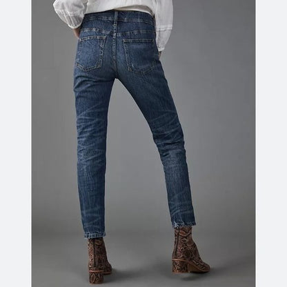 Anthropologie Pilcro Side Stripe Slim Boyfriend Jeans Size 32