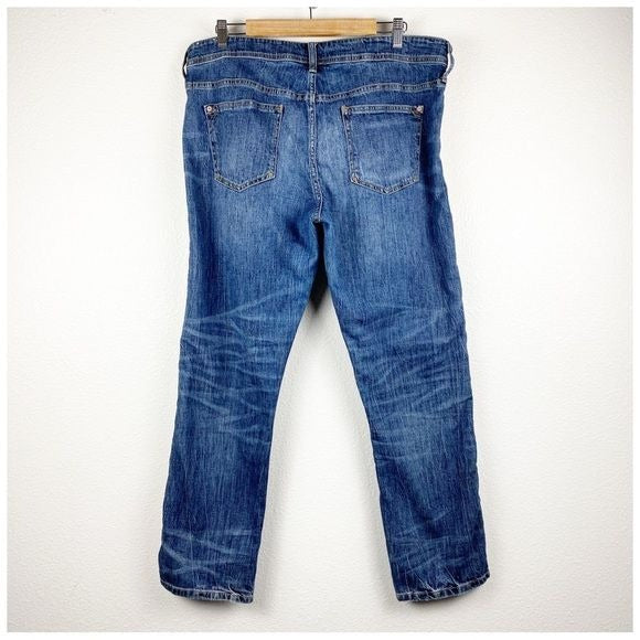 Anthropologie Pilcro Side Stripe Slim Boyfriend Jeans Size 32