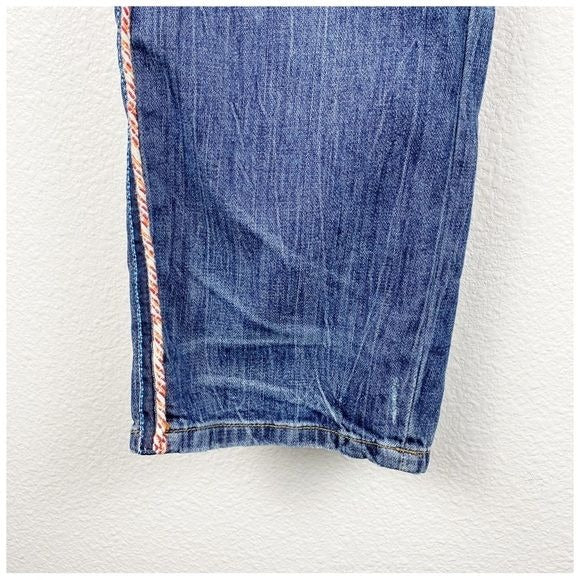 Anthropologie Pilcro Side Stripe Slim Boyfriend Jeans Size 32