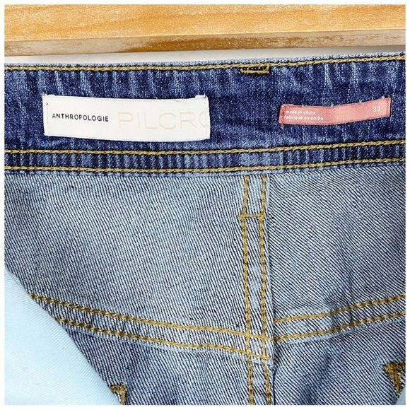 Anthropologie Pilcro Side Stripe Slim Boyfriend Jeans Size 32