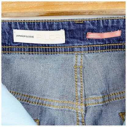 Anthropologie Pilcro Side Stripe Slim Boyfriend Jeans Size 32