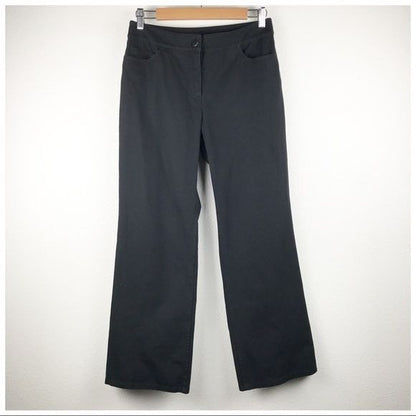Eileen Fisher Black Cotton Pants Size 27/28 Petite