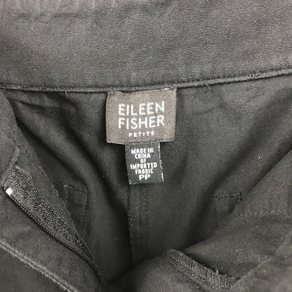 Eileen Fisher Black Cotton Pants Size 27/28 Petite