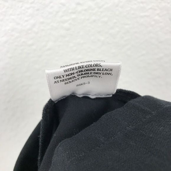 Eileen Fisher Black Cotton Pants Size 27/28 Petite