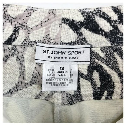 St. John Sport Printed Pants Size 12