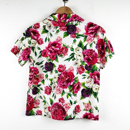 Dolce & Gabbana Girl’s Colorful Floral Short PJ Set - 11/12