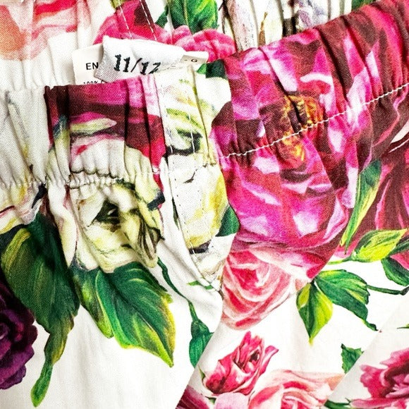 Dolce & Gabbana Girl’s Colorful Floral Short PJ Set - 11/12