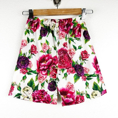 Dolce & Gabbana Girl’s Colorful Floral Short PJ Set - 11/12