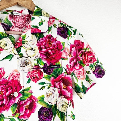 Dolce & Gabbana Girl’s Colorful Floral Short PJ Set - 11/12