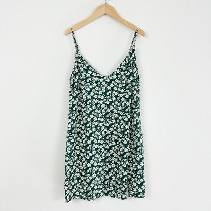 Reformation Marlowe Mini Dress in Cilantro Size Small